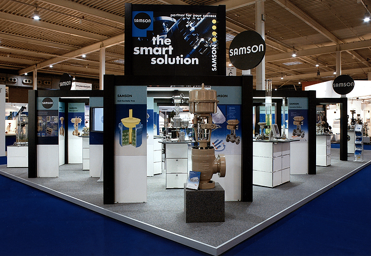 Messestand für Samson AG, Frankfurt/Main, 1989